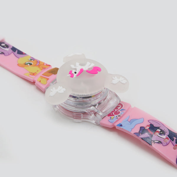 Children Digital Spinner Watch - Light Pink