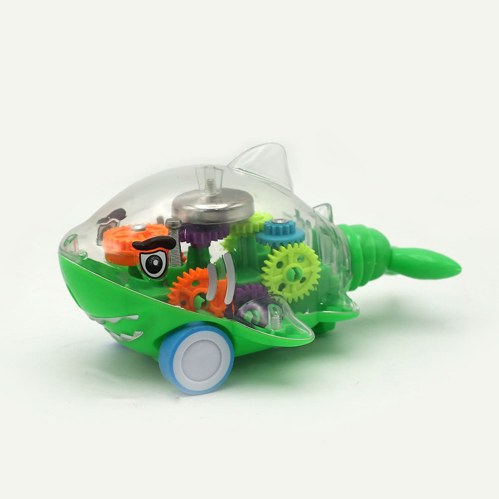 Transparent Friction Dolphin Shark - Green, Non-Remote Control, Chase Value, Chase Value