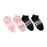 Women's Socks Pack of 2 - Black & Pink, Women Socks Stocking & Gloves, Chase Value, Chase Value