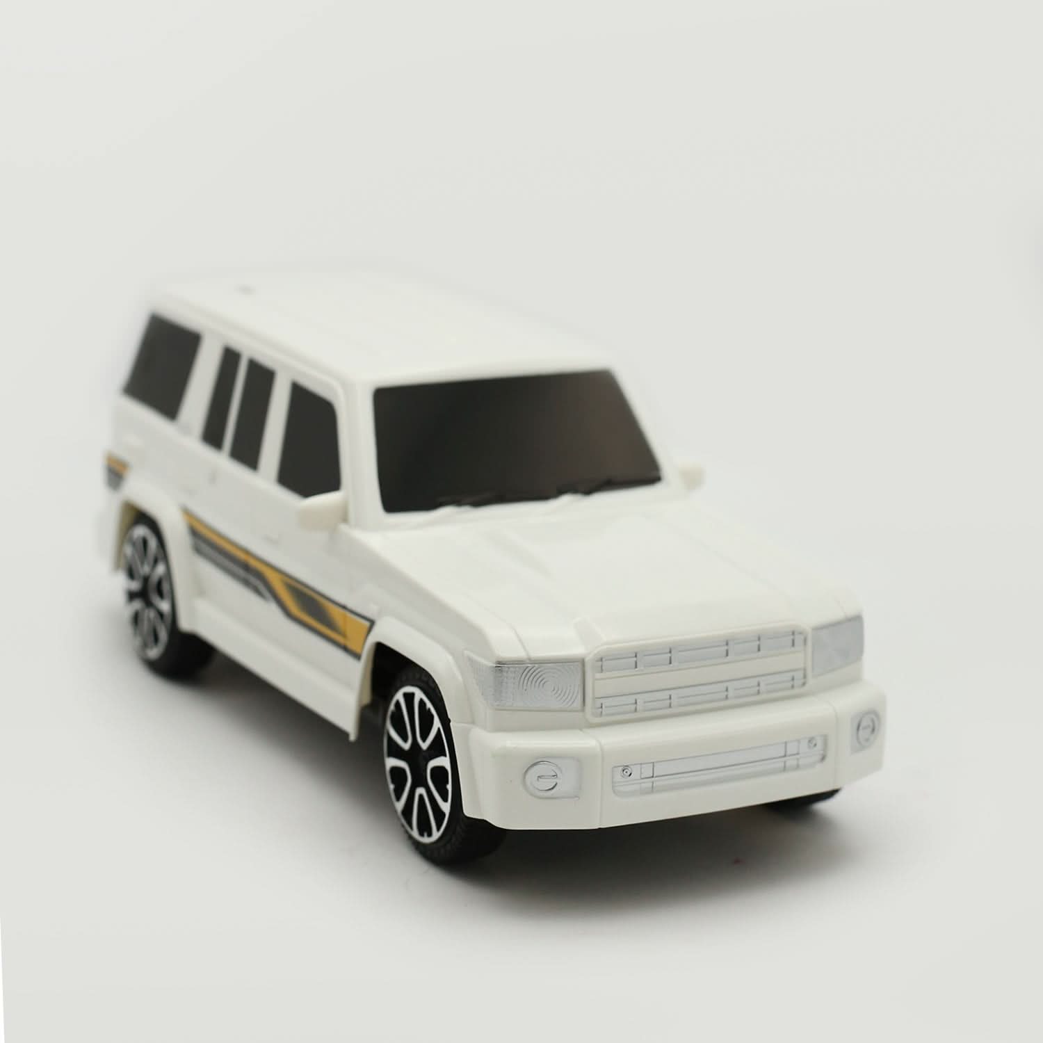 Friction Jeep Toyota  -  White, Die-cast Model Car, Chase Value, Chase Value