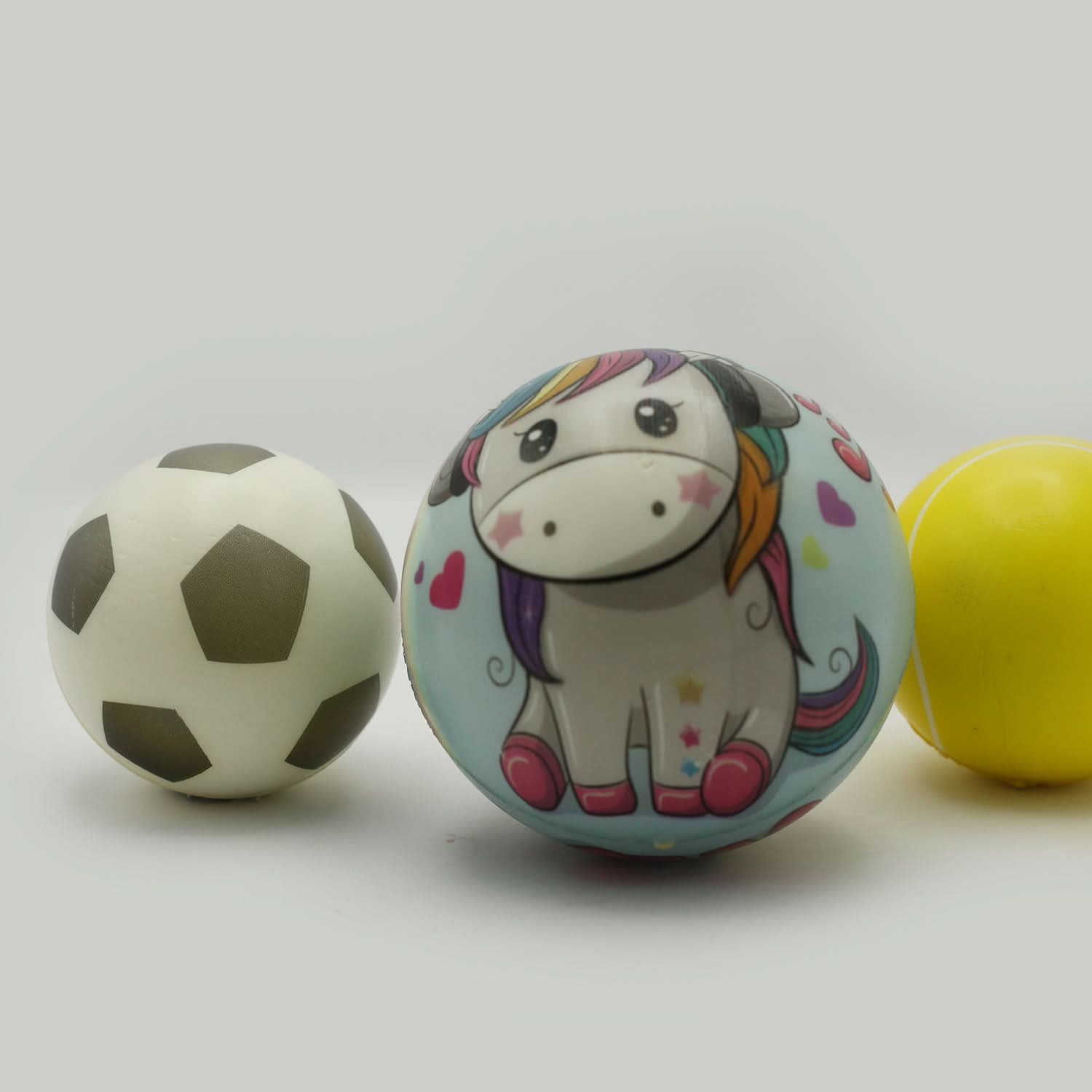 Foam Sports Ball 3 Pcs  -  Multi Color, Stuffed Toys, Chase Value, Chase Value