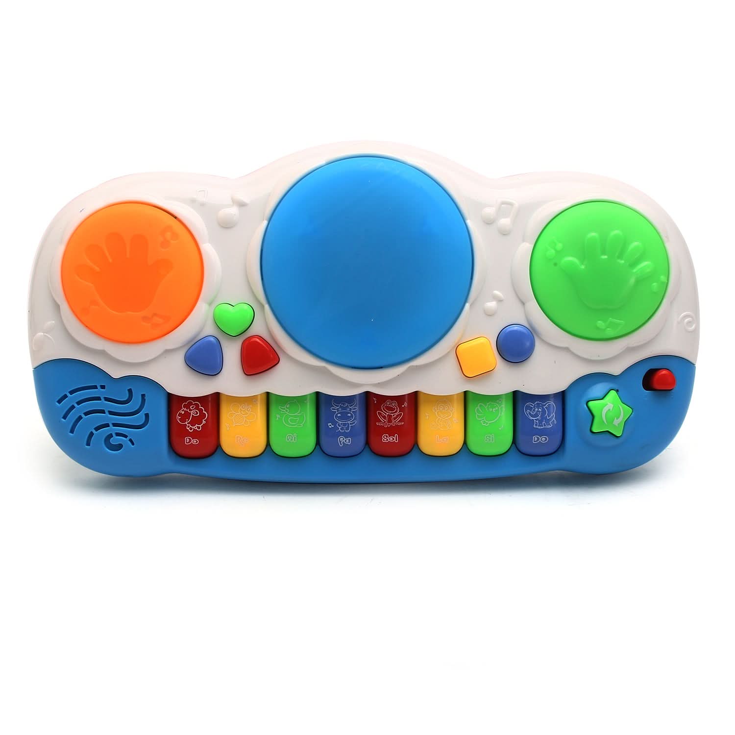 Piano With Light & Music - Blue & White, Musical Toys, Chase Value, Chase Value