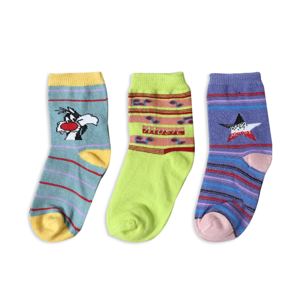 Boys Socks Pack Of 3 - Multi Color