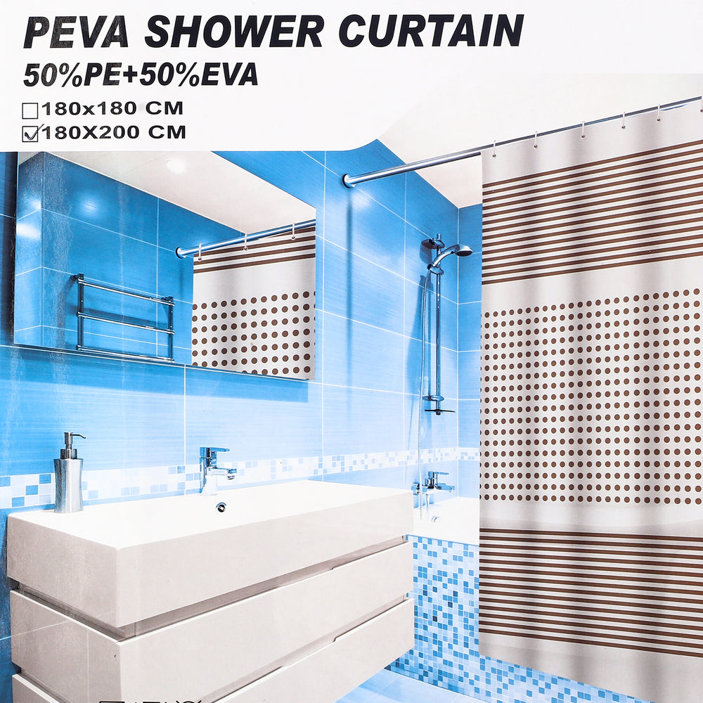 Peva Shower Curtain 180 X 200, Shower Curtain, Chase Value, Chase Value
