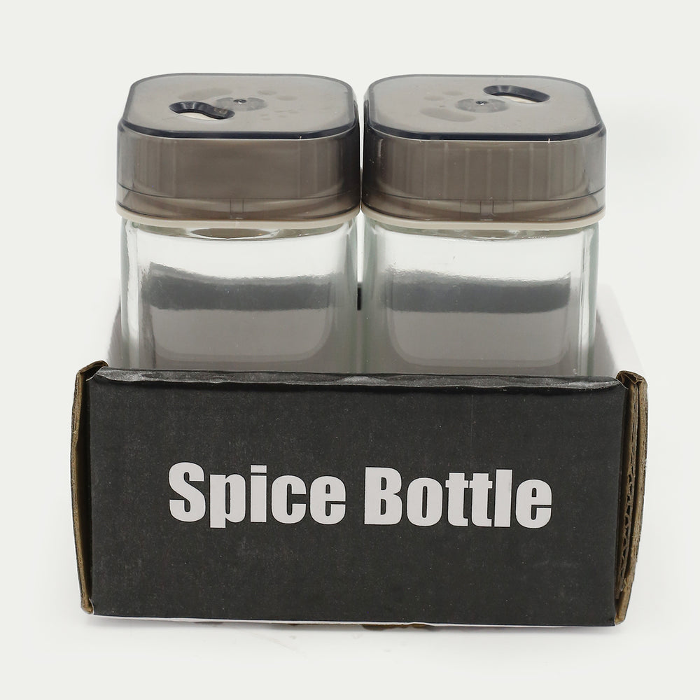 Salt & Pepper Glass 2Pc - Grey, Spice Boxes, Chase Value, Chase Value