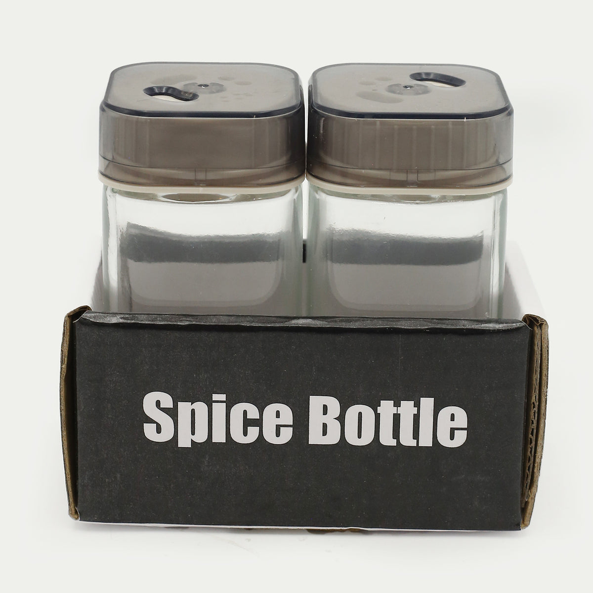 Salt & Pepper Glass 2Pc - Grey, Spice Boxes, Chase Value, Chase Value