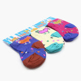 Boys Socks Pack Of 3 - Multi Color, Boys Socks, Chase Value, Chase Value