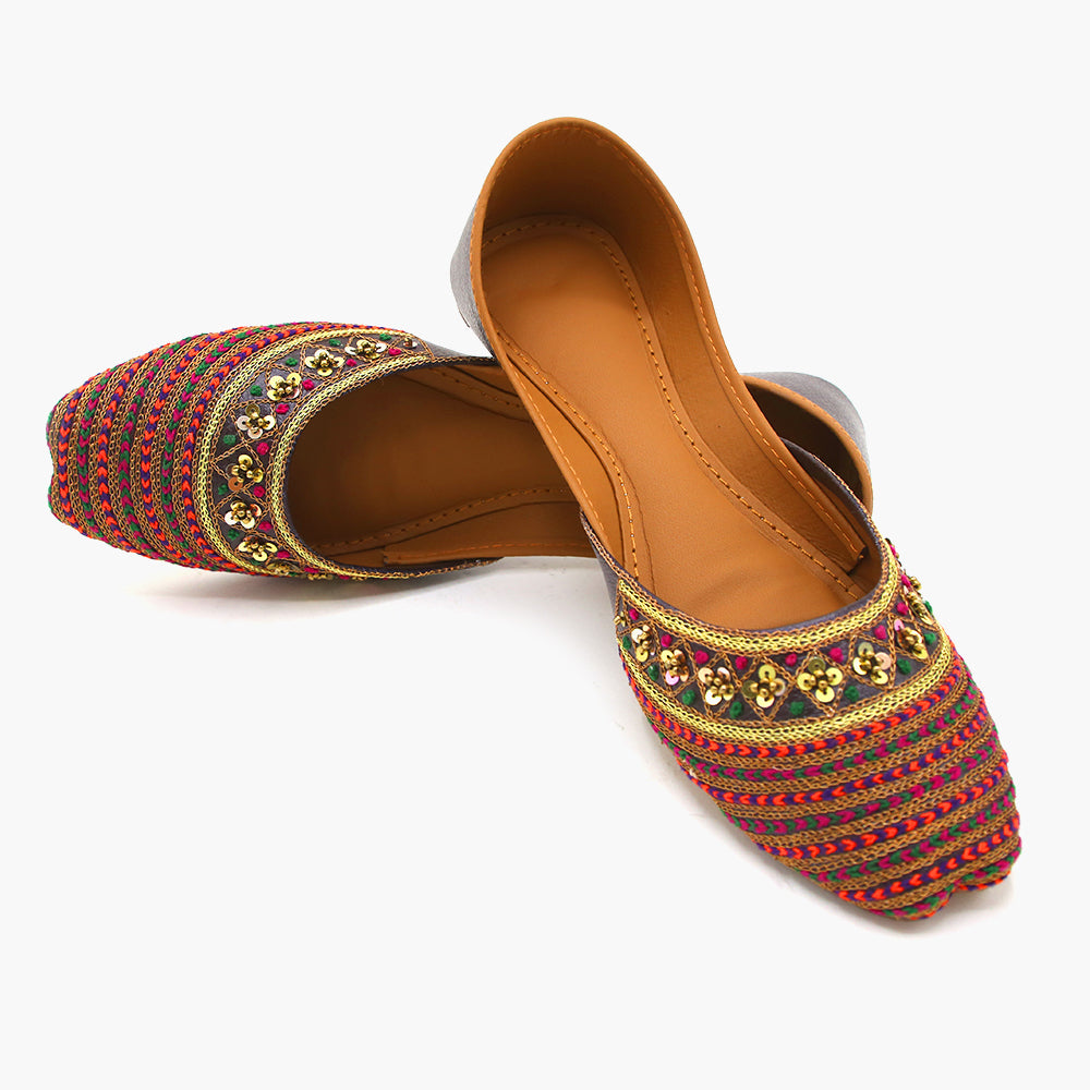 Women's Khussa - Brown, Women Pumps, Chase Value, Chase Value