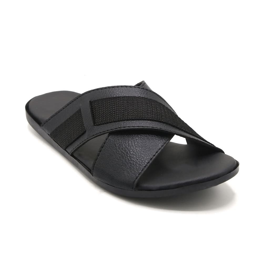 Men's Casual Slippers - Black, Men's Slippers, Chase Value, Chase Value