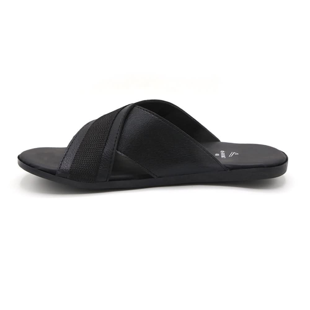 Men's Casual Slippers - Black, Men's Slippers, Chase Value, Chase Value