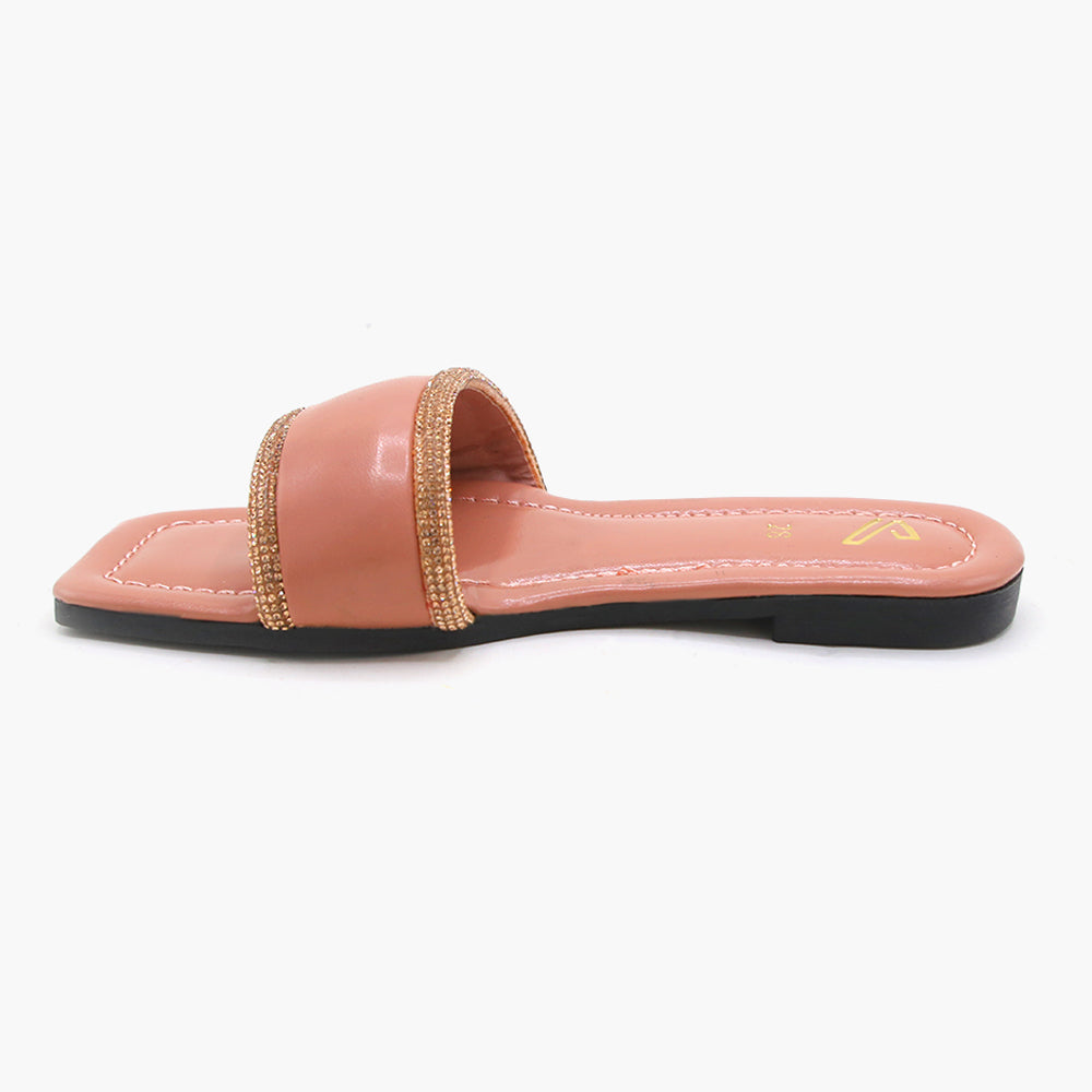 Girls Slipper - Peach, Girls Slippers, Chase Value, Chase Value