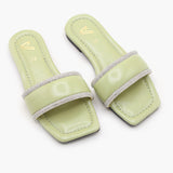 Girls Slipper - Dark Green, Girls Slippers, Chase Value, Chase Value