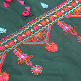 Girls Embriodered Kurti - Green, Girls Kurti, Chase Value, Chase Value