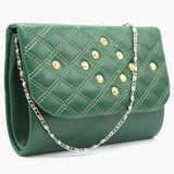 Women's Clutch - Dark Green, Women Clutches, Chase Value, Chase Value