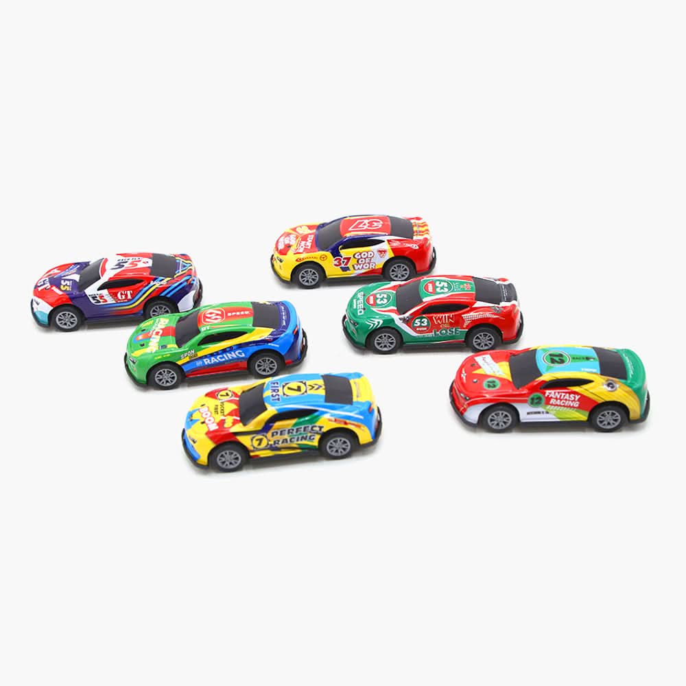 Friction Racing Car Pack of 6, Battery Operated Toys, Chase Value, Chase Value