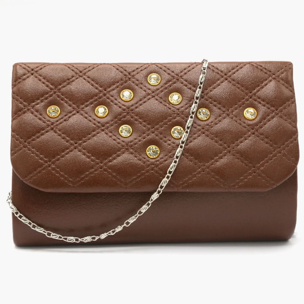 Women's Clutch - Dark Brown, Women Clutches, Chase Value, Chase Value