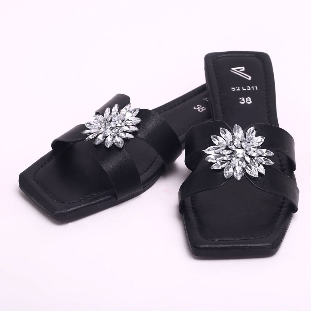 Women's Slipper - Black, Women Slippers, Chase Value, Chase Value