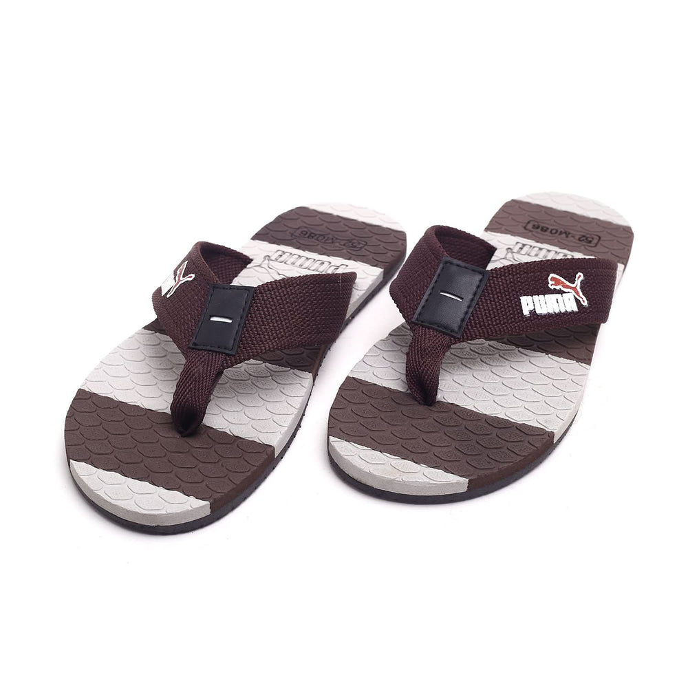 Men's Flip Flop Slipper - Brown, Men's Slippers, Chase Value, Chase Value