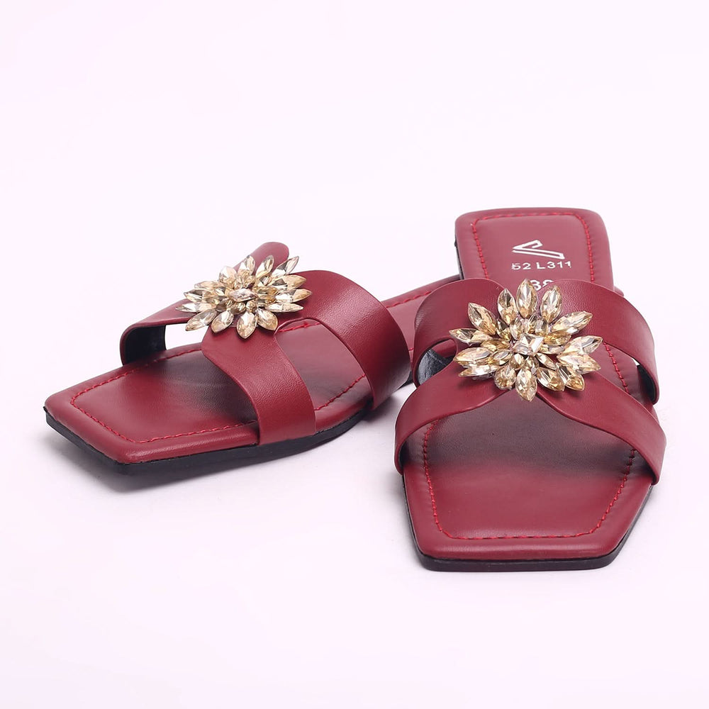 Women's Slipper - Maroon, Women Slippers, Chase Value, Chase Value