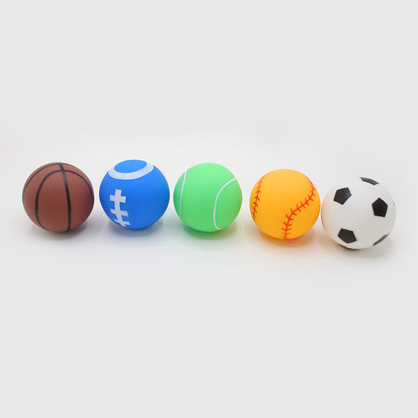 Soft Sports Balls for Baby Bathing - 5 Pack Toy Set
