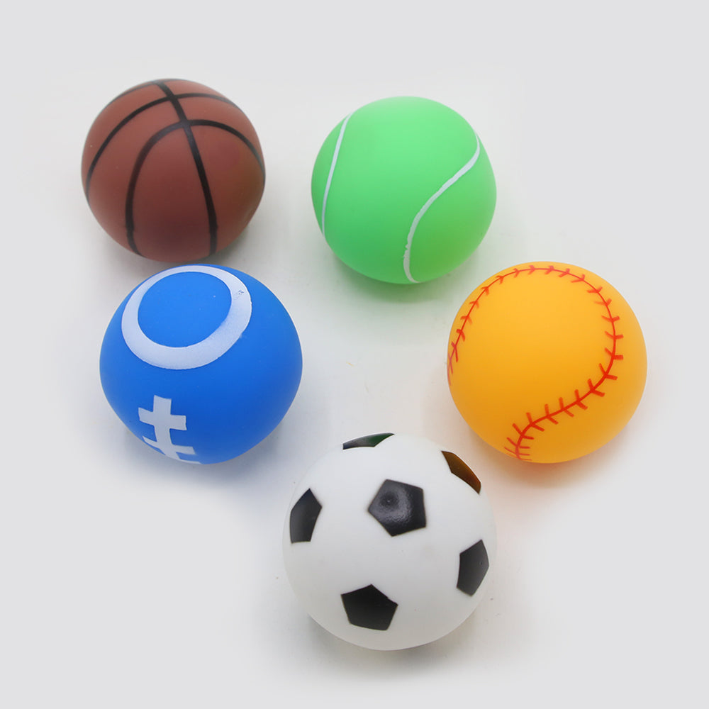 Soft Sports Balls for Baby Bathing - 5 Pack Toy Set, Stuffed Toys, Chase Value, Chase Value