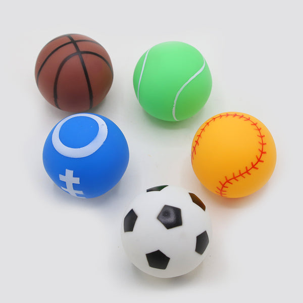 Soft Sports Balls for Baby Bathing - 5 Pack Toy Set