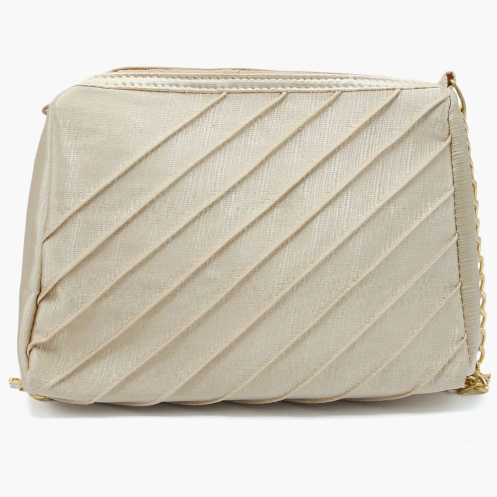 Women's Shoulder Bag - Golden, Women Bags, Chase Value, Chase Value
