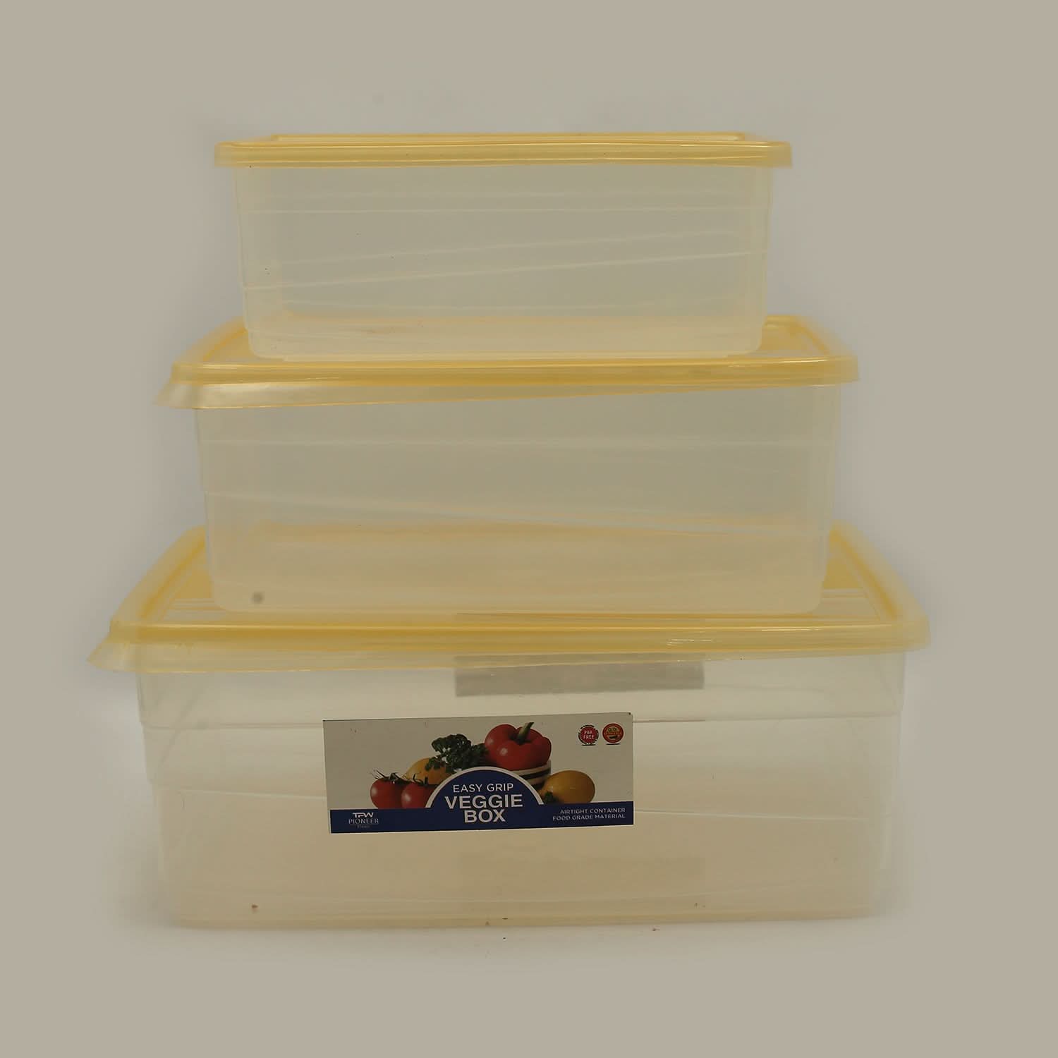 Easy Grip Veggie Box 3P Set, Storage Boxes, Chase Value, Chase Value