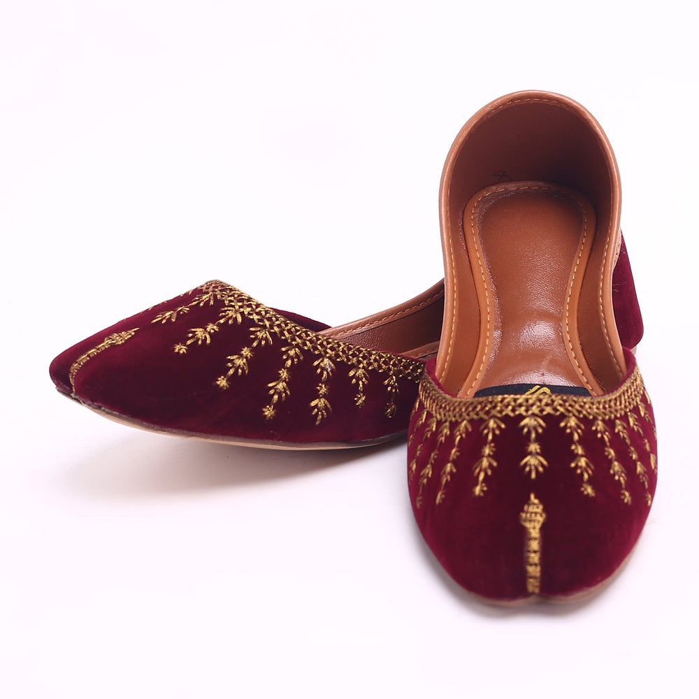 Women's Khussa - Maroon, Women Khussa, Chase Value, Chase Value