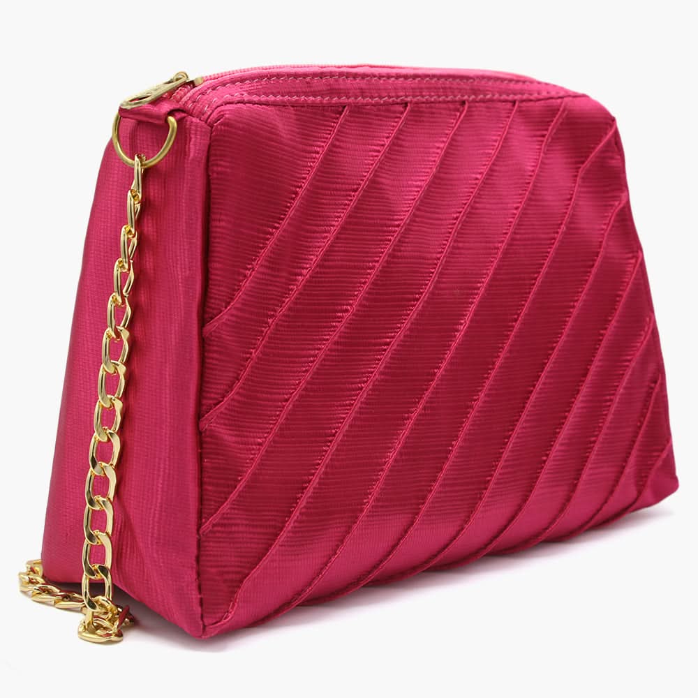 Women's Shoulder Bag - Dark Pink, Women Bags, Chase Value, Chase Value