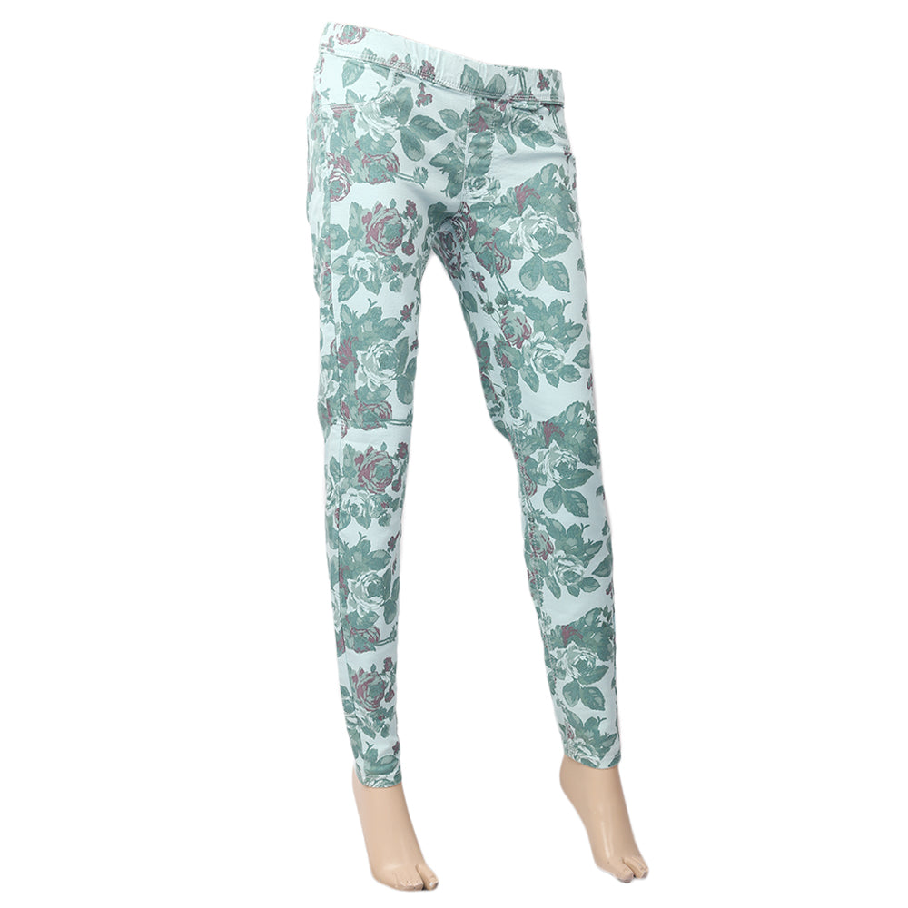 Women's Cotton Pant - Light Blue, Women Pants & Tights, Chase Value, Chase Value