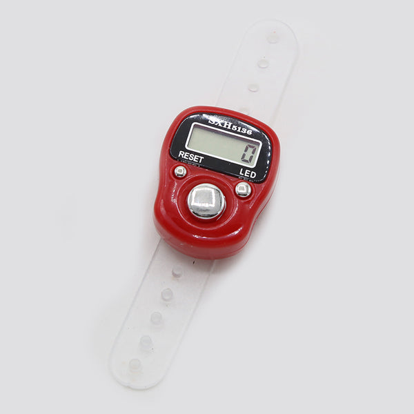 Digital Finger Counter With Light - Red