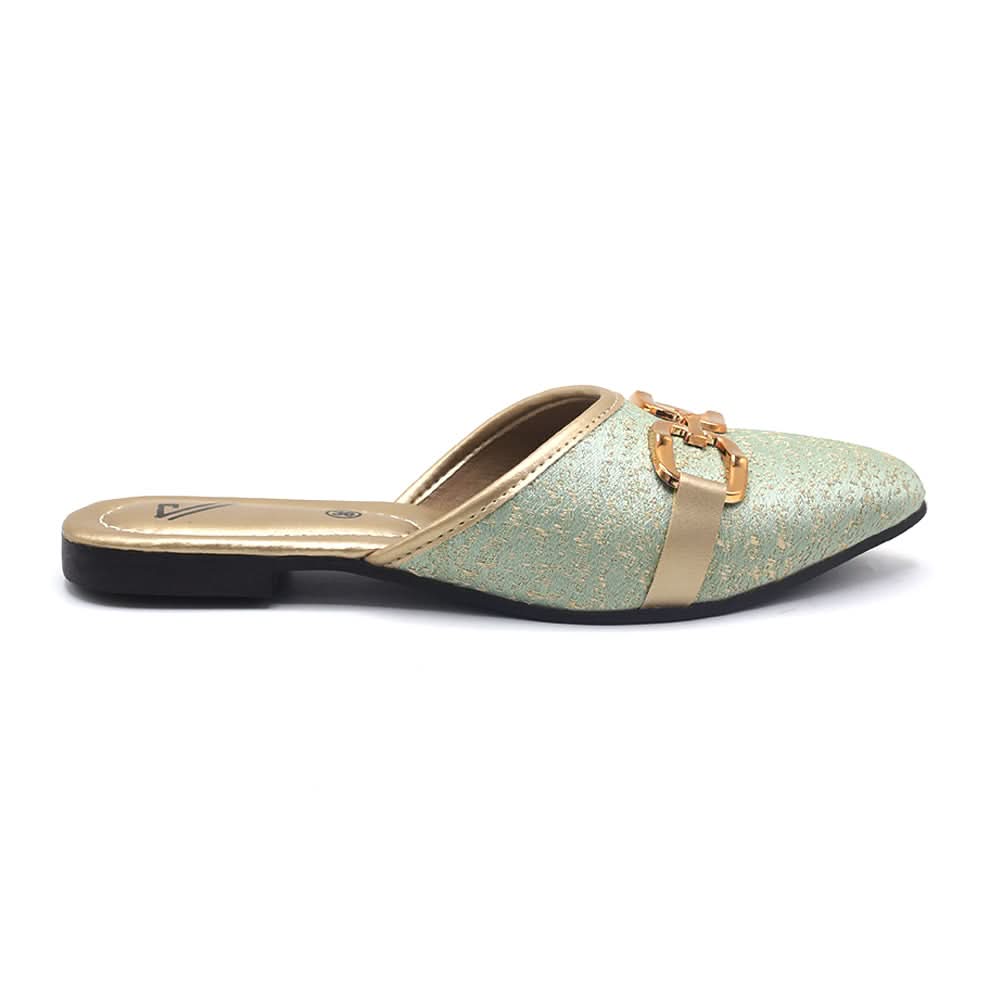 Valuable Women's Backless Pump - Green, Women Backless Pumps, Chase Value, Chase Value