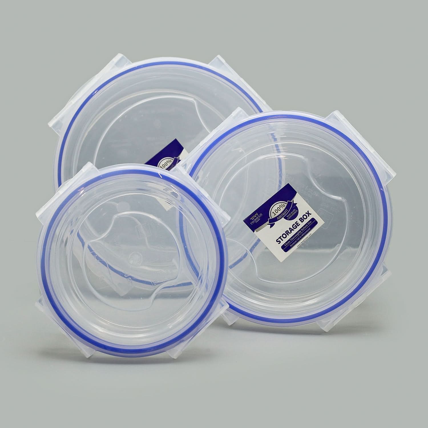 3 Pc Round Air Tight Food Storage Container, Tiffin Boxes & Bottles, Chase Value, Chase Value