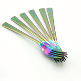 Fork 6Pc Multi Laser - Multi Color, Cutlery Set, Chase Value, Chase Value
