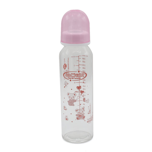 Camera Glass Feeder 8oz - Pink