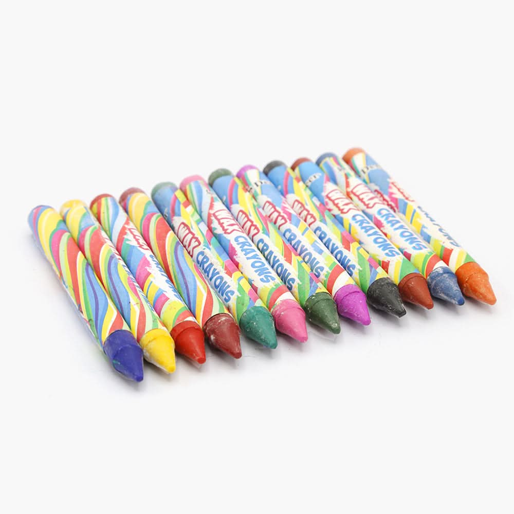 Deer Wax Crayon Pack of 12 - Multi Color, Pencil Boxes & Stationery Sets, Deer, Chase Value