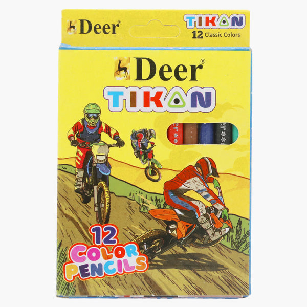 Deer Tikon Color Pencil 12 Pcs, Coloring Tools, Deer, Chase Value