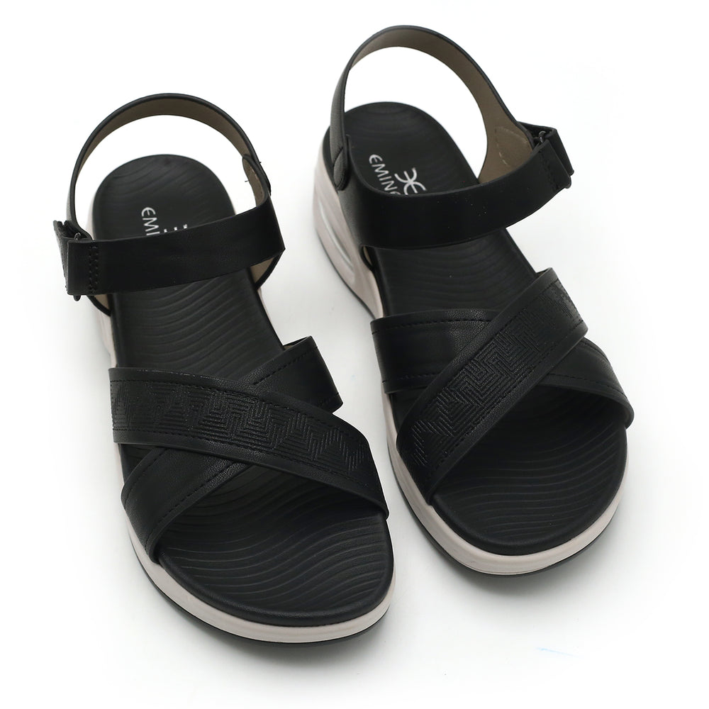 Eminent Women's Softy Sandal - Black, Women Sandals, Eminent, Chase Value