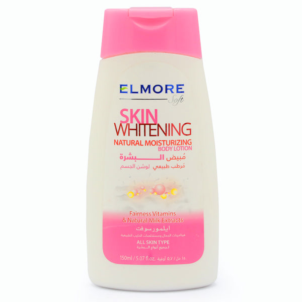 Elmore Soft Skin Whitening Natural Moisturizing Body Lotion, All Skin Types, 150ml, Creams & Lotions, Elmore, Chase Value