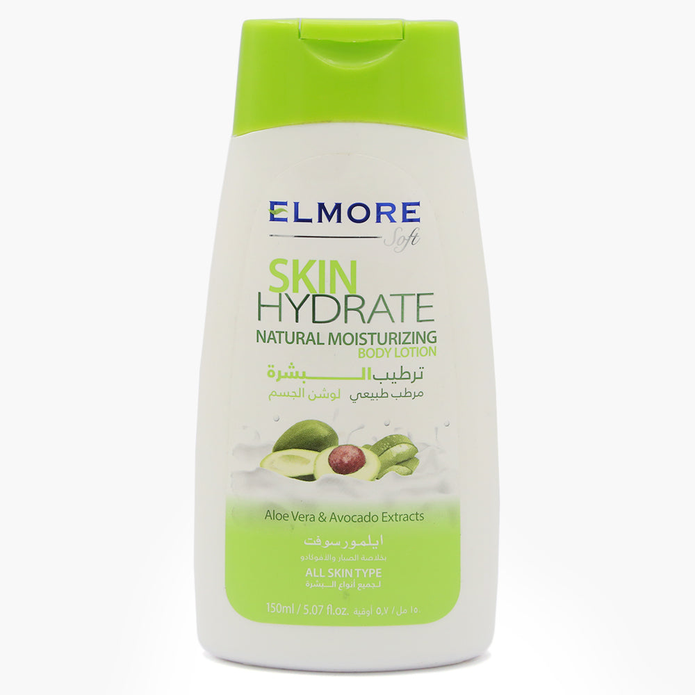Elmore Soft Skin Hydrate Natural Moisturizing Body Lotion, All Skin Types, 150ml, Creams & Lotions, Chase Value, Chase Value