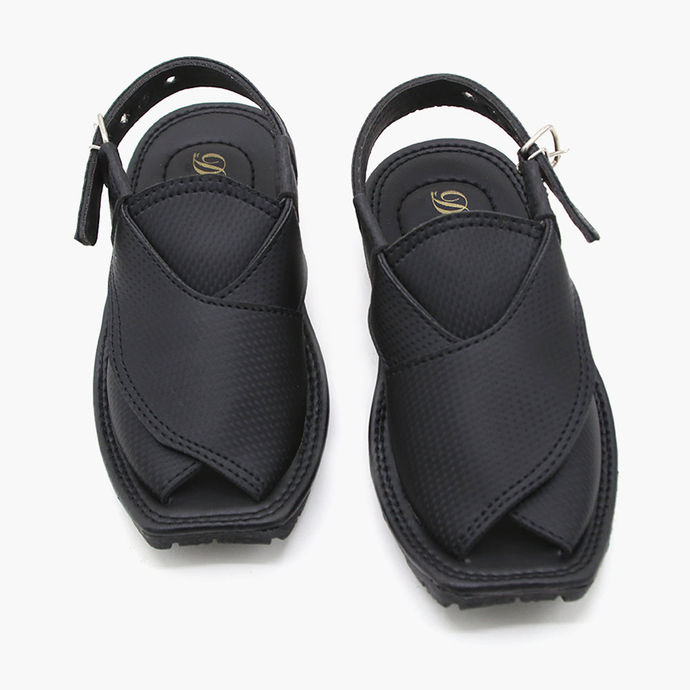 Boys Peshawri Sandal - Black, Boys Sandals, Chase Value, Chase Value