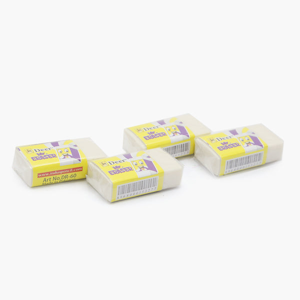 Deer Eraser 4 Pcs, Pencil Boxes & Stationery Sets, Deer, Chase Value