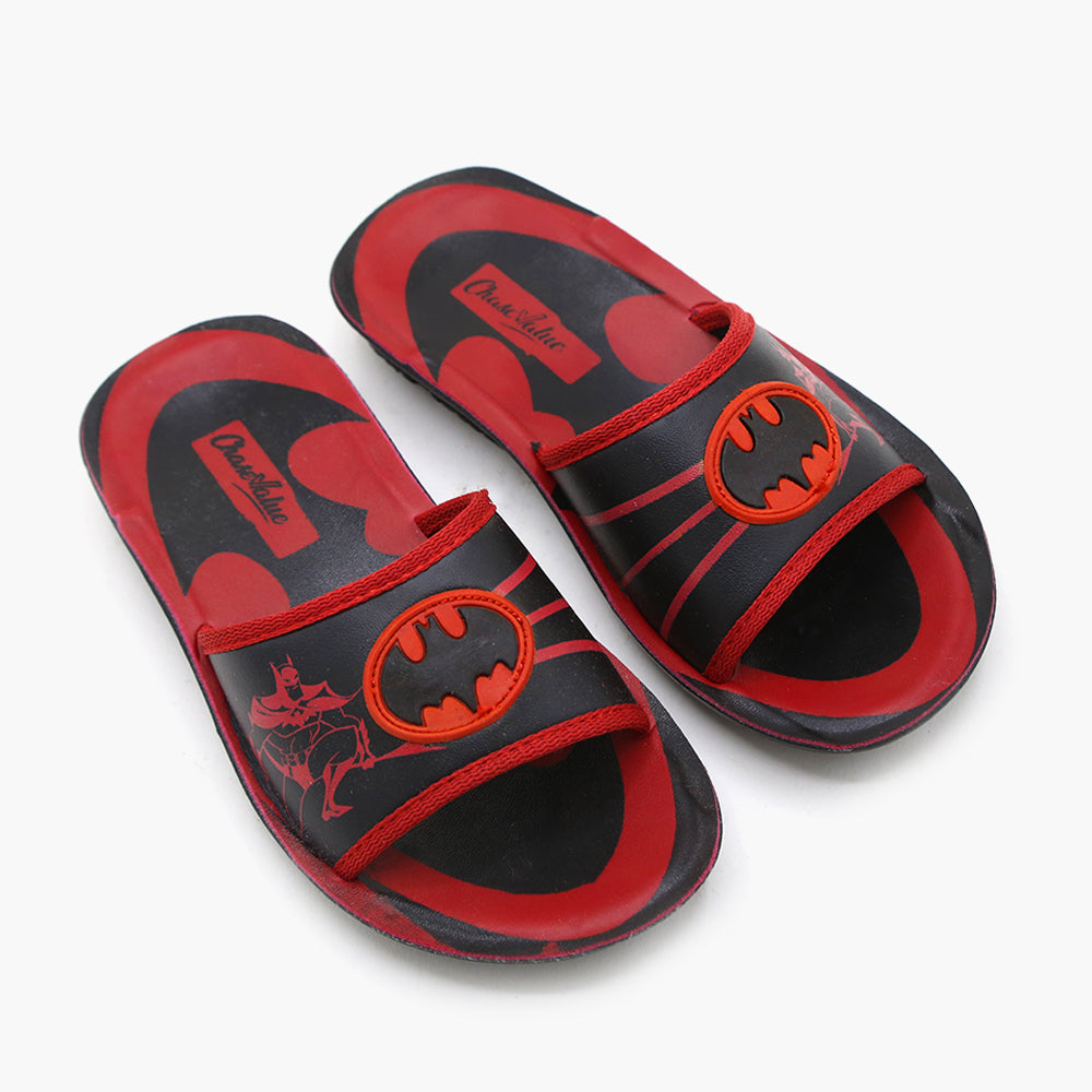 Boys Slipper - Red, Boys Slippers, Chase Value, Chase Value