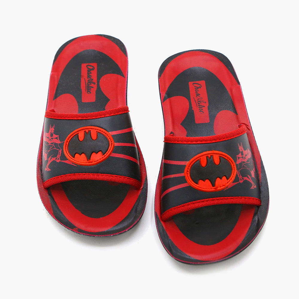 Boys Slipper - Red, Boys Slippers, Chase Value, Chase Value