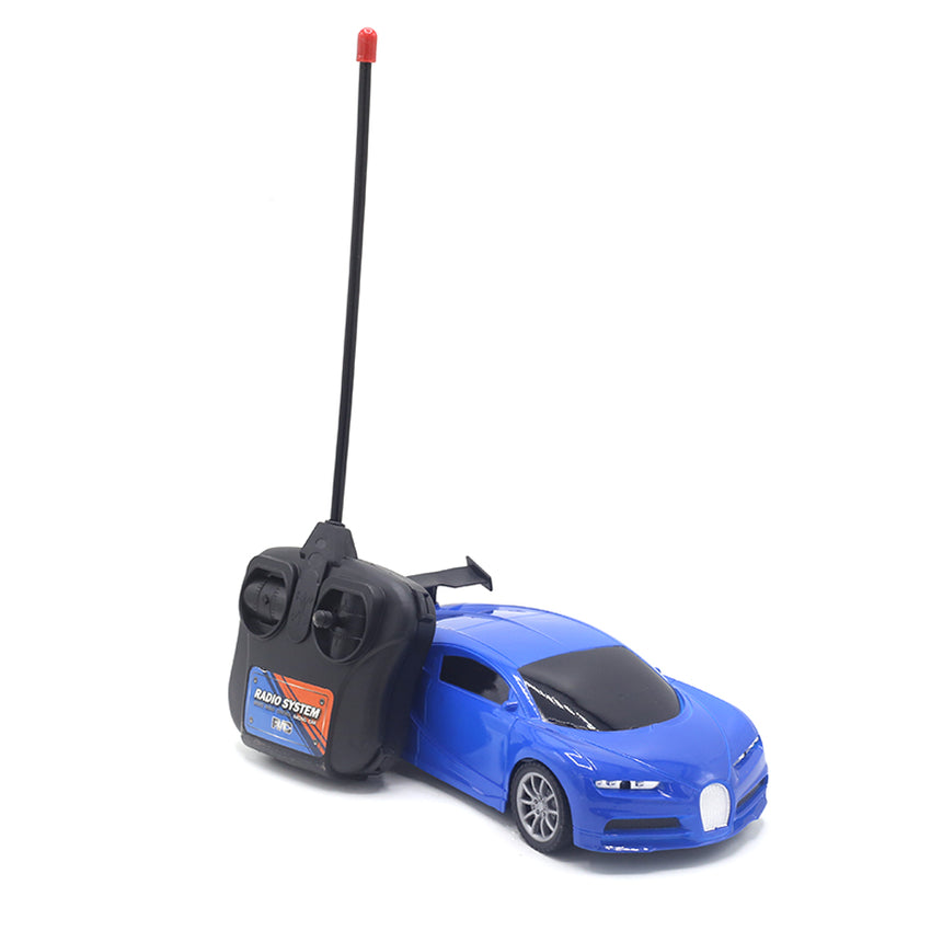 Remote Control Car Without Charger - Blue