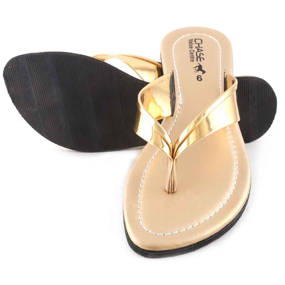 Women's Slipper - Golden, Women Slippers, Chase Value, Chase Value