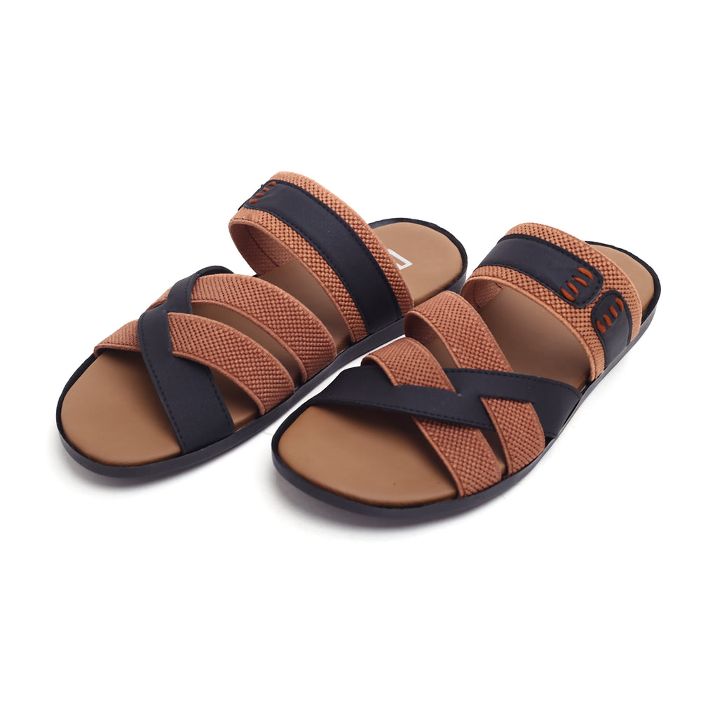 Valuable Causal Open Toe Slipper L-001/M178 - Black, Men's Slippers, Chase Value, Chase Value