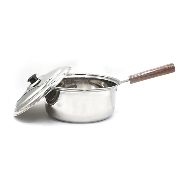 Deluxe Sauce Pan with Glass Lid - Silver