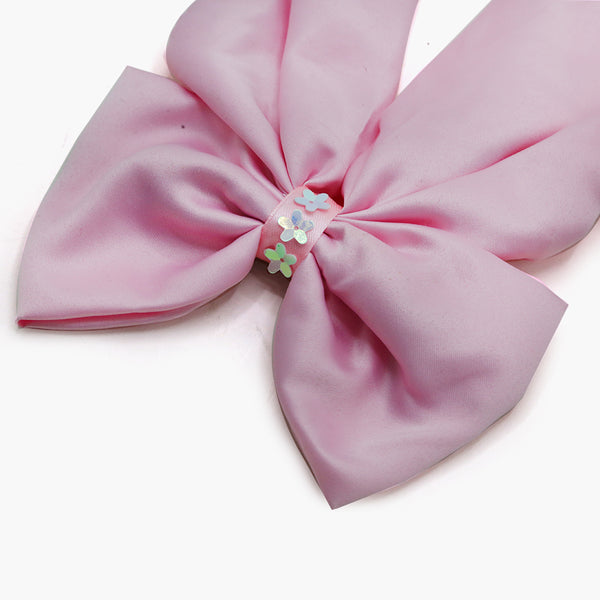 Girls Hair Bow Pin - Baby Pink, Girls Hair Accessories, Chase Value, Chase Value